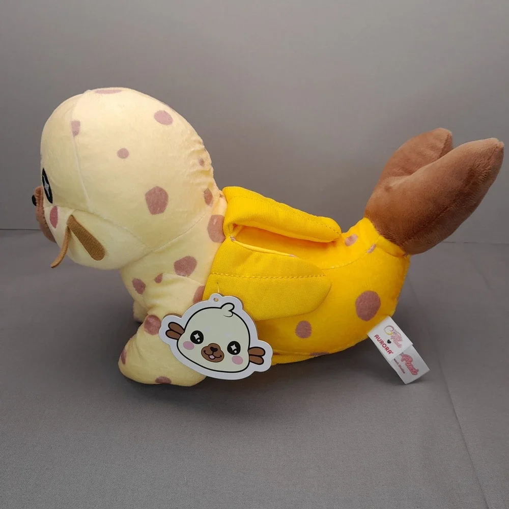 Aurora Tasty Peach Studios Over-Ripe Banana Seal Plush Yellow Spotted 86821 NWT